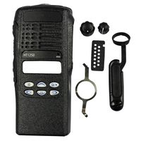 abcGoodefg New Replacement Front Outer Housing Case Cover for Motorola HT1250 Two Way Radio Black