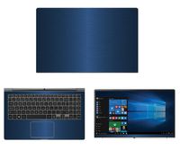 Decalrus - Protective Decal for LG Gram 15Z970 (15.6" Screen) Laptop Blue Texture Brushed Aluminum Skin case Cover wrap BAlgGram_15Z970Blue