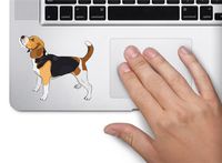 Dog #2 beagle 3x3.5 inches sticker decal die cut vinyl - Made and Shipped in USA