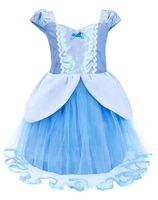 Princess Mermaid Dress Costume for Baby Toddler Girl (3T, Cinderella)