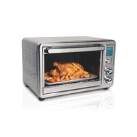 Hamilton Beach Digital Convection Countertop Toaster Oven with Rotisserie, Large 6-Slice, Stainless Steel (31190C)