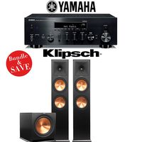 Yamaha R-N803BL Network Stereo A/V Receiver + Klipsch RP-280F + Klipsch R-115SW - 2.1-Ch Home Theater Package