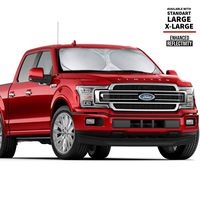 Windshield Sunshade for Full Size Cars, SUVs and Trucks - True 210T Ultra Reflective Fabric for Maximum UV and Sun Protection - Windshield Sun Visor - Sun Protection For Car - (X-Large (66" x 38"))