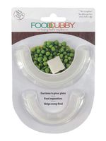 Food Cubby Plate Divider Clear 2 pack