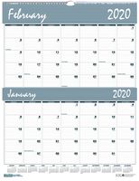 House of Doolittle 2020 Two-Month Wall Calendar, Bar Harbor, 20 x 26 Inches, January - December (HOD337-20)