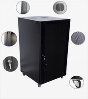 22U Wall Mount Network Server Cabinet Rack Enclosure Door Lock 600MM Deep