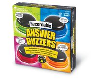 Learning Resources Recordable Answer Buzzers, Personalized Buzzers, Set of 4, Ages 3+