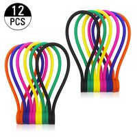 Smart&Cool Silicone Strong Magnetic Cable Ties/MagneticTwist Ties for Bundling and Organizing, Can Be Used in Many Ways or Just for Fun (6 Colors-12Pack)