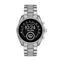 Michael Kors Access Women's Bradshaw 2 Touchscreen Stainless Steel Smartwatch, Silver w/Pave centerlinks-MKT5088