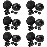 Hifonics ZS65C Zeus 6.5" 2 Way Car Audio 400W Component Speaker Systems (6 Pack)