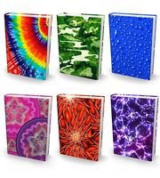Book Sox Stretchable Book Cover: Jumbo 6 Print Value Pack. Fits Most Hardcover Textbooks up to 9 x 11. Adhesive-Free, Nylon Fabric School Book Protector. Easy to Put On Jacket. Wash & Re-Use