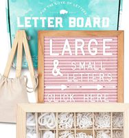 Felt Letter Board 10x10 (Pink) +690 PRE-Cut Letters +Cursive +UPGRADED WOODEN Sorting Tray | Letter Board with Letters, Letters Board, Letter Boards, Letterboard, Word Board, Message Board, Changeable