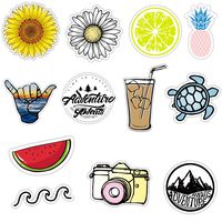 12 Pack Cute Stickers Laptop Stickers Vsco Trendy Cute Waterproof Aesthetic Stickers for Hydroflasks Water Bottles Computer Phone Cases