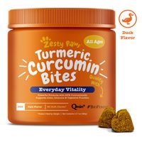 Turmeric Curcumin for Dogs - With 95% Curcuminoids for Hip & Joint + Arthritis Support - Digestive & Mobility + Immune Dog Supplement - With Organic Turmeric, Coconut Oil & BioPerine - 90 Chew Treats