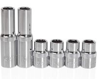 Car Guy Tools 10mm Socket Six Pack (3/8" Drive, Multi Type: 6pt, 12pt, Deep, Shallow)