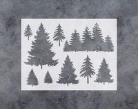 GSS Designs Tree Decor Stencil - Large Tree Stencil (12x16 Inch) for Painting & Craft - Window Wall Furniture Fabric Wood Stencils -Reusable Template(SL-031)