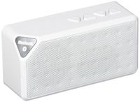 Compact Bluetooth Speaker By GEMS -Portable Music Device Rechargeable Battery and Loud Speakers-Universal 3.0 Bluetooth Connectivity For Cell Phones-Built-In Mic (White)