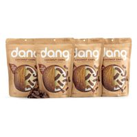 DANG Toasted Coconut Chips | Chocolate Sea Salt | 4 Pack | Vegan, Gluten Free, Non Gmo, Healthy Snacks Made With Whole Foods | 2.82 Oz Resealable Bags