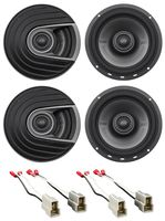 Polk Audio Front+Rear Door 6.5" Speaker Replacement for 1993-2007 Subaru Impreza