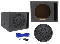 Kicker 44CVX124 CVX Comp VX 12" 750w RMS Car Subwoofer+Vented Sub Enclosure Box