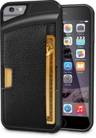 Smartish iPhone 6/6s Wallet Case - Wallet Slayer Vol. 2 [Slim Protective Kickstand] Credit Card Holder for Apple iPhone 6s/6 (Silk) - Black Onyx