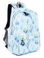 Water Resistant Leaves Laptop Backpack College Bags Women Daypack Travel Bag Fits up to 15.6-Inch Laptop by TOPERIN [9099]