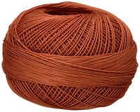 Handy Hands Lizbeth Egyptian Cotton Crochet Thread, Tatting Thread, and Knitting Thread Lace Size 20 (25 Grams 210 Yards) - HH20694, Harvest Orange Med