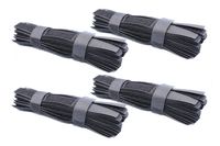 FGen 200pcs Cable Tie With Computer Cable With Reusable Fastening Wire (Black)