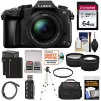 Panasonic Lumix DMC-G85 4K Wi-Fi Digital Camera & 12-60mm Lens with 64GB Card + Battery & Charger + Case + Tripod + Filter + Tele & Wide Lens Kit