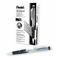 Pentel Twist-Erase CLICK Mechanical Pencil (0.7mm) Assorted Barrel Colors, Color May Vary, Box of 12 (PD277TA)