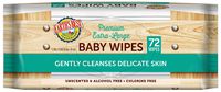 Earth's Best TenderCare Unscented Chlorine-Free Baby Wipes, 72 Count (Pack of 12) (Packaging May Vary)