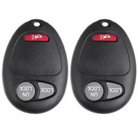 Scitoo 2 New Keyless Entry Remote Key Fob Transmitter Clicker Beeper Alarm 3 Buttons Replacement fit Chevy GMC Hummer Isuzu Series L2C0007T