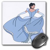 3dRose Fairy Princess in Blue Dress Mouse Pad (mp_41555_1)