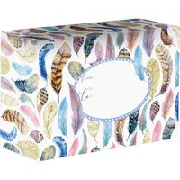 Jillson Roberts 6-Count Small Decorative Mailing Boxes, Feathers