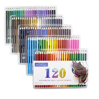 120 Oil Colored Pencils, Southsun Colored Pencils for Art Drawing, Sketching, Adult Coloring Books, Pre-sharpened, Fine Point Lead
