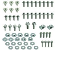 62pc Specbolt Yamaha BODY BOLT KIT YZ YZF WR Motorcycles for Plastics, Seat, Fenders, Fork Guards radiator shrouds bodywork YZ YZ-F & WR YZ80 YZ85 YZ125 YZ250 YF250F YZ400F YZ426F YZ450F YZF250 YZF450