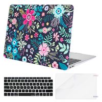 TeenGrow MacBook Air 13 Inch Case, Rubberized Protective Hard Laptop Case Shell Set for Mac Air 13" (Model: A1369/A1466) (Older Version Air 13 inch(A1369/A1466), Floral)