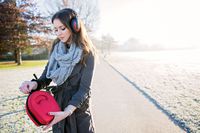 DURAGADGET Hard Red EVA Storage Case for Headphones (Headphones NOT Included) - Compatible with Bang & Olufsen BeoPlay H8 Headphones