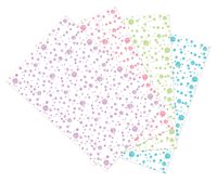 Ella Bella Photography Backdrop Paper, Assorted Stamped Dots (1 ea.: Purple, Aqua, Green & Pink), 48" x 12', 4 Rolls