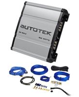 Autotek SS1500.2 Super Sport 1500w 2-Channel Car Amplifier Class A/B + Amp Kit