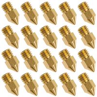 20 PCS 3D Printer Nozzle 0.4mm MK8 Extruder Head for Creality Cr10