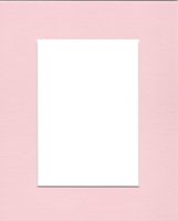 16x20 Baby Pink Picture Mats with White Core Bevel Cut for 11x14 Pictures