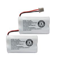 GEILIENERGY BT1007 BT-1007 BBTY0651101 Battery Compatible with Uniden BT904 BT-904 BT1015 BBTY0460001 BBTY0510001 BBTY0624001 BBTY0700001 Panasonic HHR-P506, HHR-P506A Cordless Phone(2-Pack)