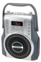 KORAMZI Karaoke Portable Rechargeable Boombox with Bluetooth,USB,SD, FM Radio, AUX in, 3.5 mm Audio Jack, Bluetooth Call Answering, Electric Guitar Audio Input, MIC Jack KS-200SI (Silver)