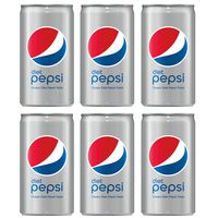 Diet Pepsi Mini Cans, 7.5 Ounce, 6 Count