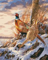 Diy 5D Diamond Painting By Number Kit For Adult, Full Drill Diamond Kit Home Wall Decor-7.9X9.8" - Pheasant(Frameless)