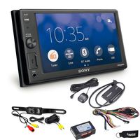 Sony XAV-AX1000 Compatible with CarPlay Bluetooth Receiver (No CD),Rear Camera, SiriusXM Tuner & SWI-RC Interface