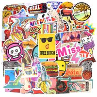 Graffiti Waterproof Vinyl Laptop Stickers Bomb Water Bottle Bike Car Decals(100 Pcs)
