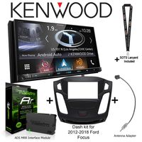 Kenwood Excelon DNX994S 6.95" WVGA Navigation Receiver, iDatalink Maestro KIT-FOC1 Dash kit for 2012-2018 Ford Focus, ADS-MRR Interface Module and BAA22 Antenna Adapter and a SOTS Lanyard