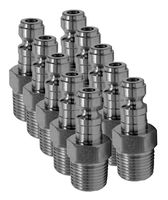 Hot Max 28130 Tru-Flate 1/4-Inch x 1/4-Inch Male NPT Plug, 10-Pack